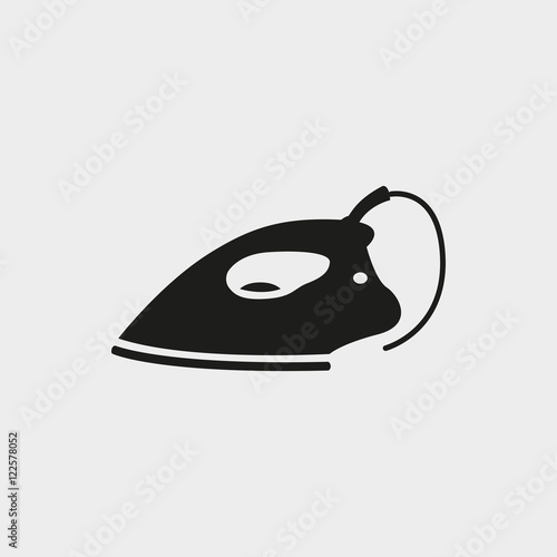 electric iron icon stock vector illustration flat design