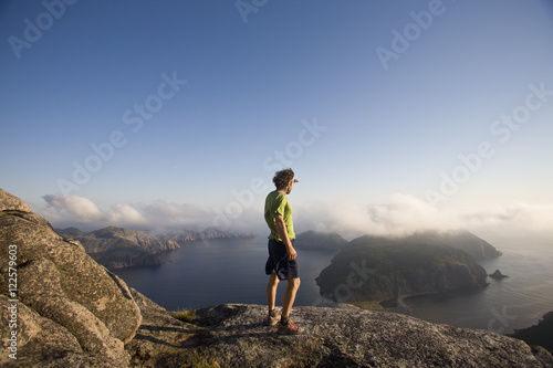 The view of the ocean at Cape la Hune, Newfoundland, Canada, photo