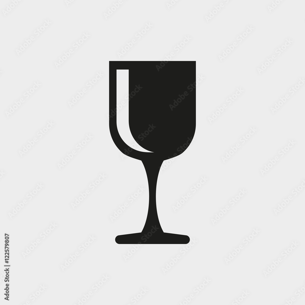 wineglass icon stock vector illustration flat design wineglass icon stock vector illustration flat design