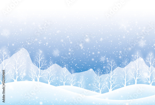 北国の雪景色