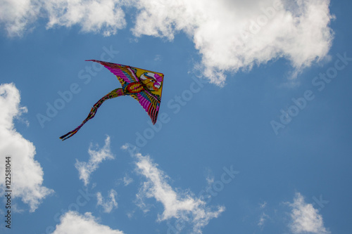 colorful kite flying in the wind