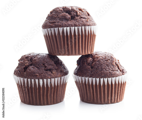 The tasty chocolate muffin.