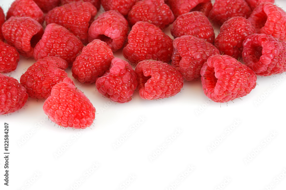 fresh raspberry isolated on white background fresh raspberry isolated on white background