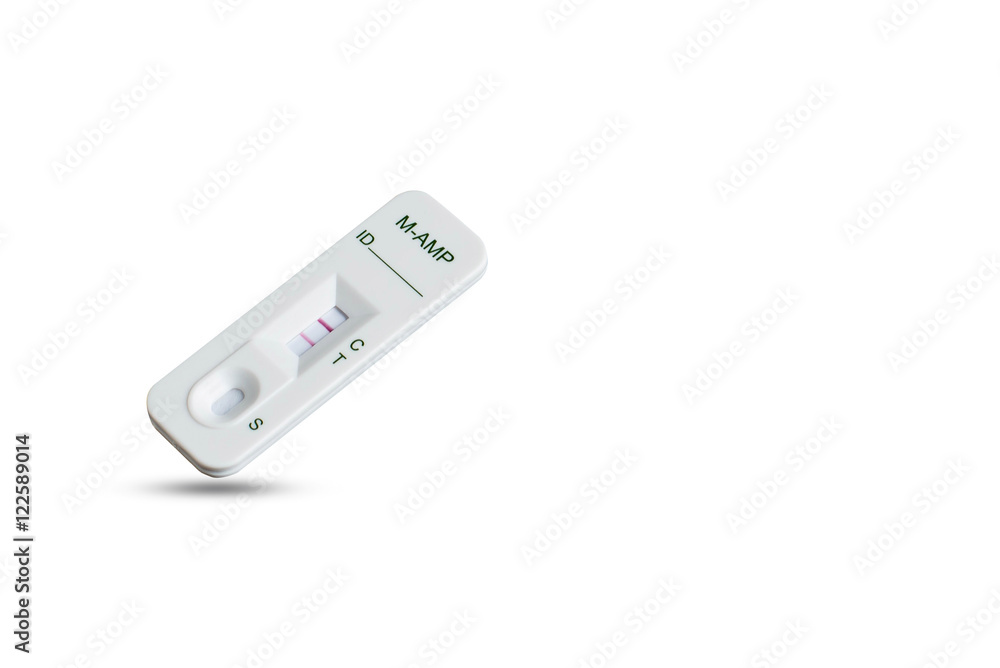 Drug test kits result negatively on with background Drug test kits result negatively on with background