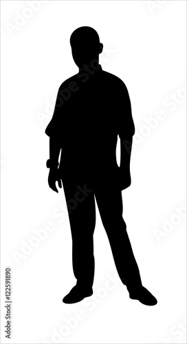 silhouette of a boy