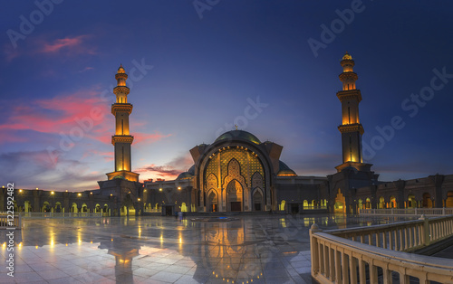 Mosque in sunset