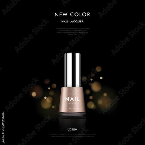 Elegant nail polish ad template
