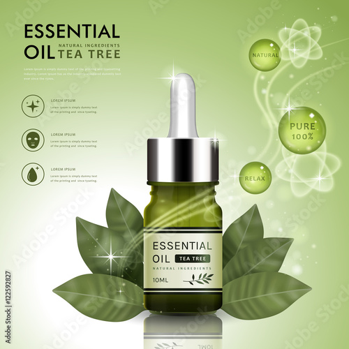 Essential oil ad template