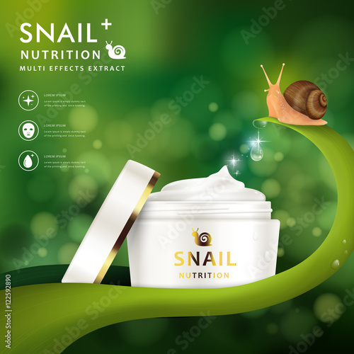 Cream mask ad template