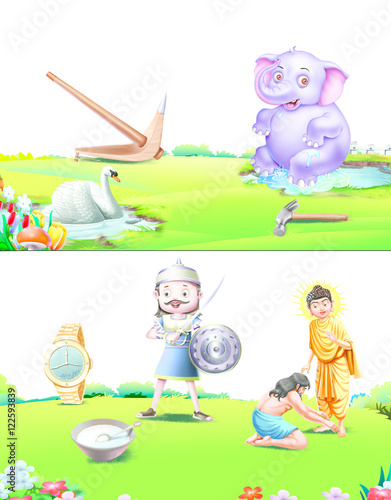 Hindi Alphabet related pict...