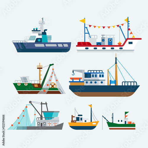 
Fishing boats and Ships
