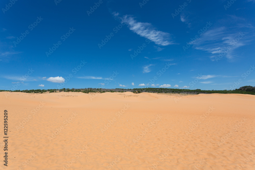red sand dune desert in Mui Ne, Vietnam red sand dune desert in Mui Ne, Vietnam