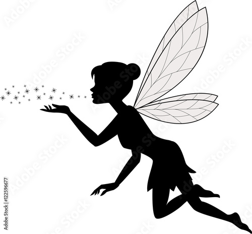 Canvas-taulu Cute fairy flying
