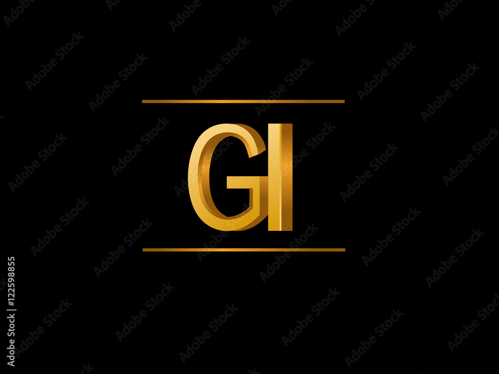 GI Initial Logo for your startup venture GI Initial Logo for your startup venture
