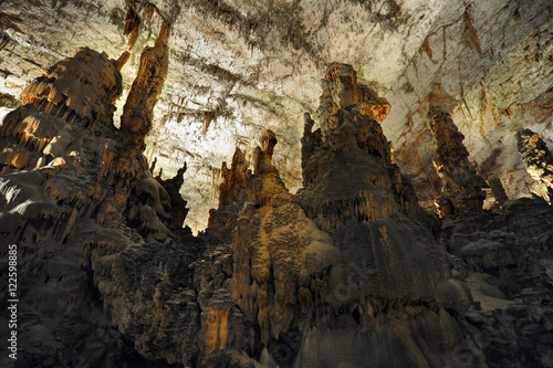 Wallpaper Mural Stalactites and stalagmites inside the Postojna cave (Postojna Jama), Slovenia  Torontodigital.ca