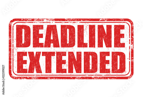 Deadline extended stamp