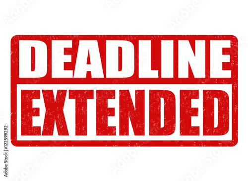 Deadline extended stamp