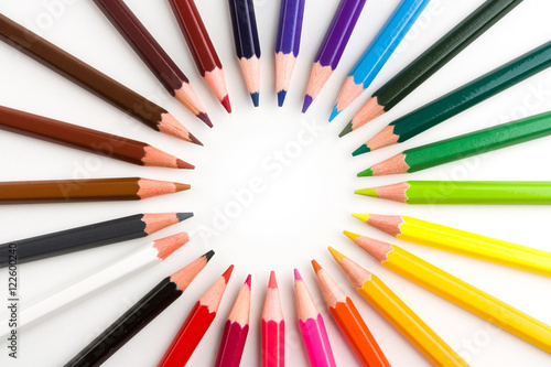 Color pencils composition © eightstock