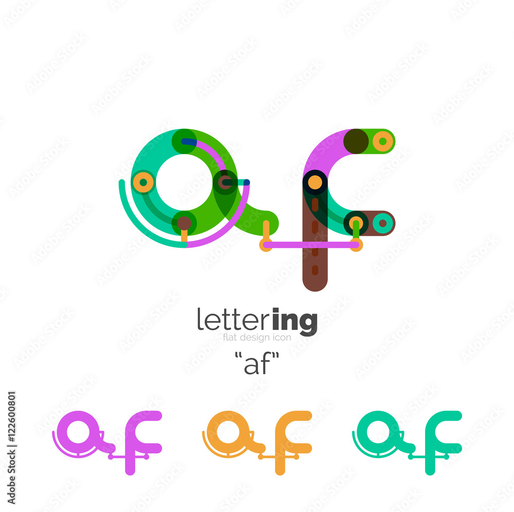 Alphabet letter font logo business icon Alphabet letter font logo business icon