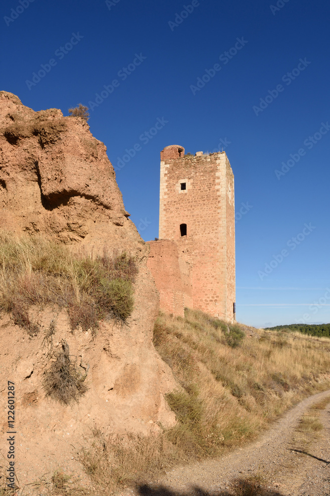 Tower of San Cristobal,walls,  (S. XIV ),Doroca, Zaragoza province,Spain