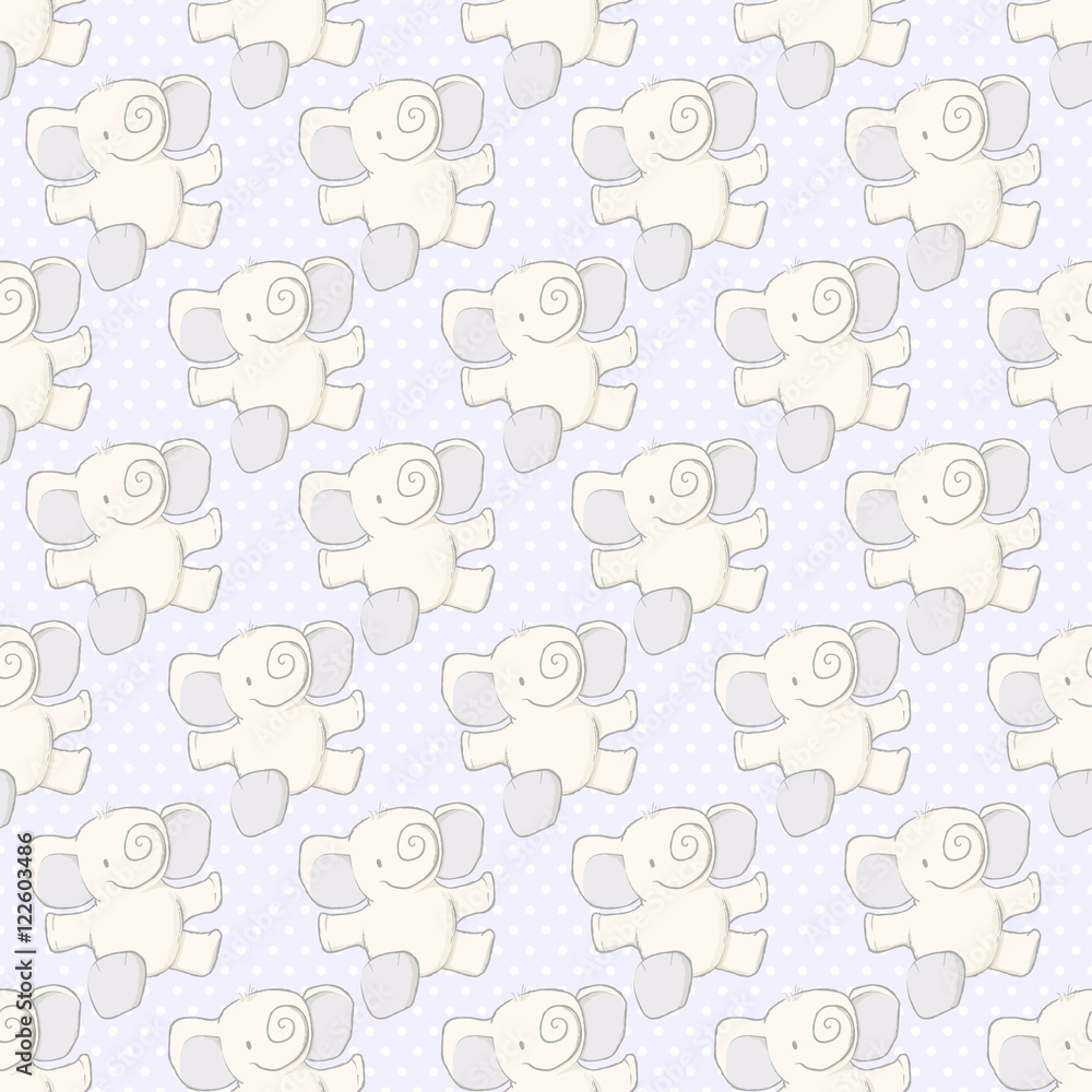 Floating Elephant Seamless Pattern Floating Elephant Seamless Pattern