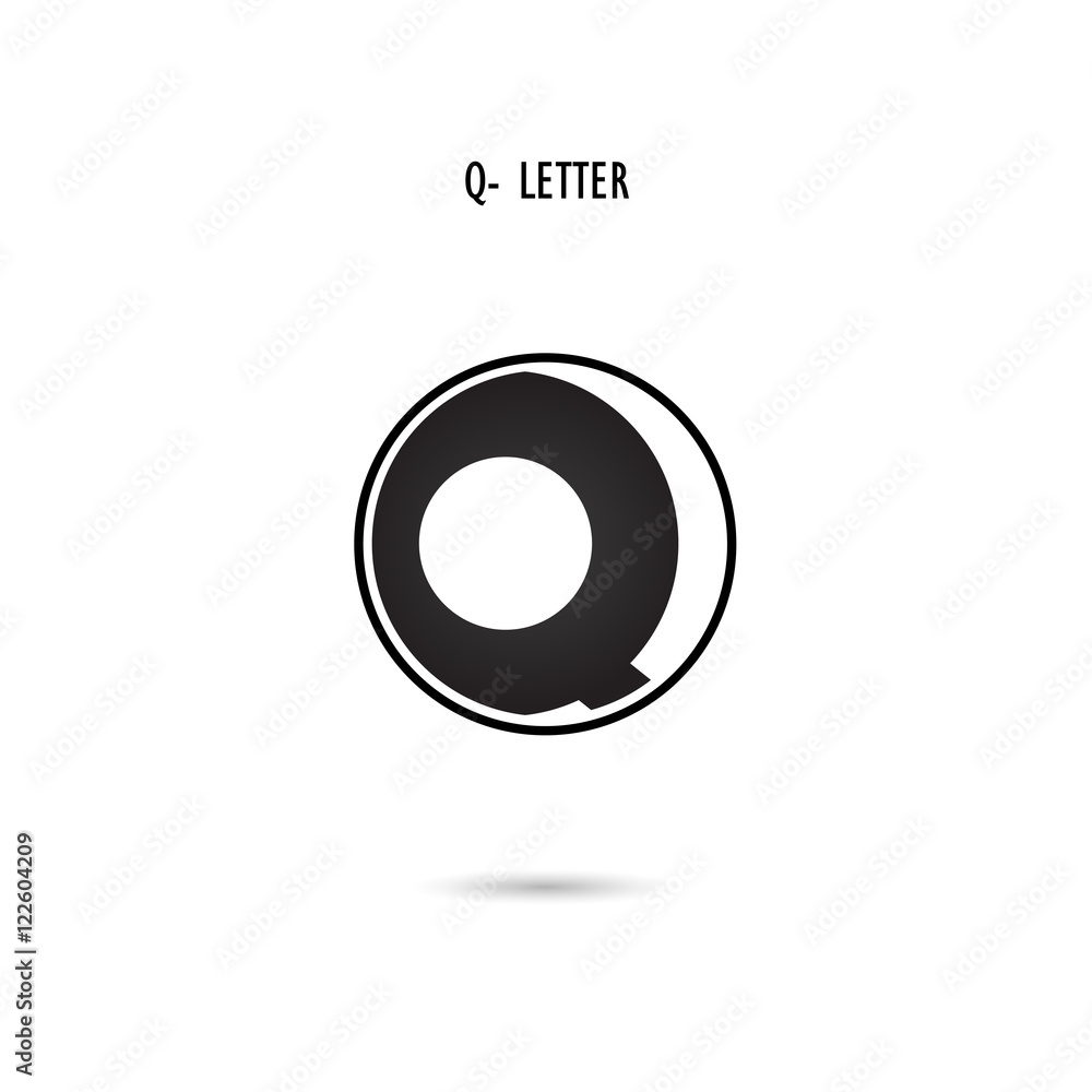 Creative Q-letter icon abstract logo design.Q-alphabet symbol. Creative Q-letter icon abstract logo design.Q-alphabet symbol.