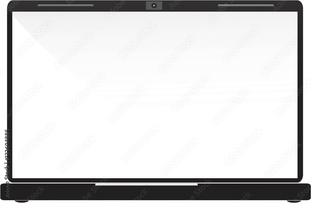 Laptop isolated on white, clipping path included Laptop isolated on white, clipping path included