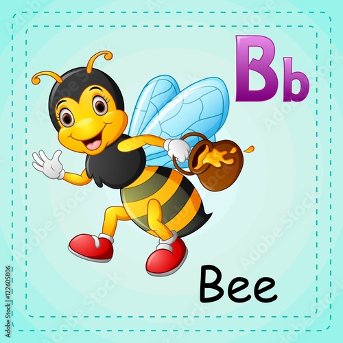 Animals alphabet: B is for Bee