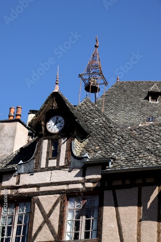 Conques, village médiéval en aveyron photo