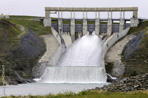 Oldman River Dam in Southern Alberta, Canada