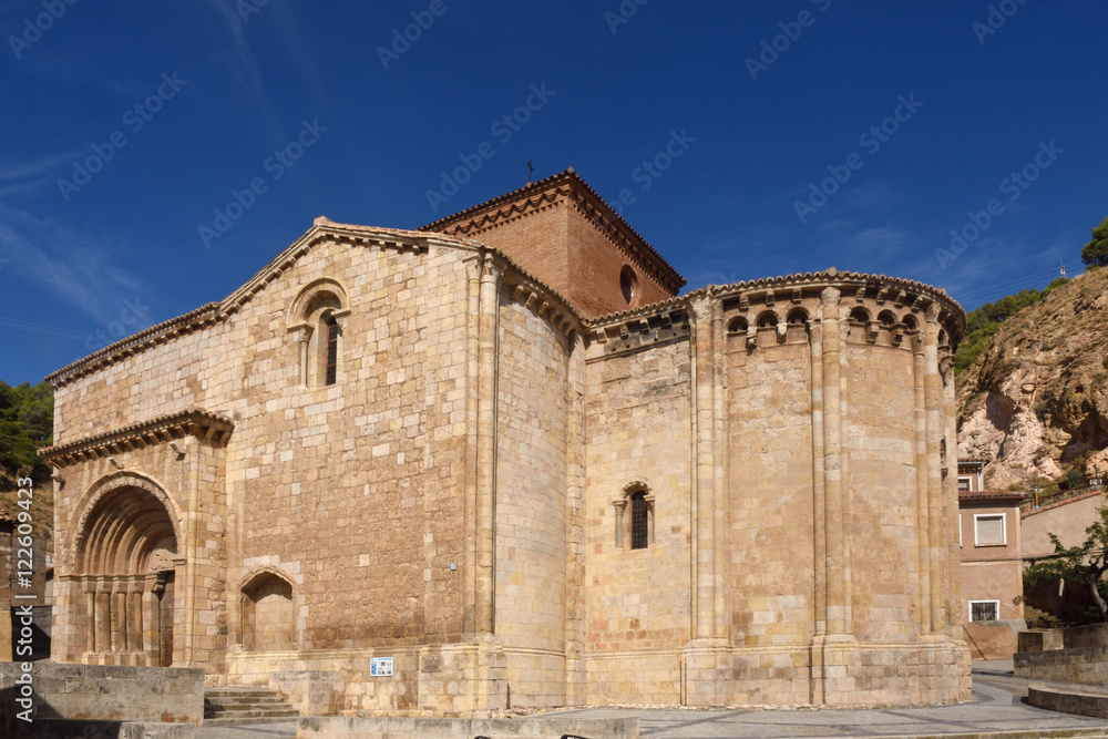 Romanesque church of San Miguel or San Valero, Daroca. Zaragoza province,Spain