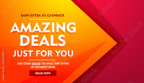 amazing deals sale offer banner