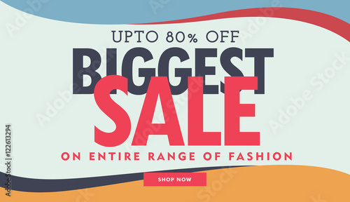 biggest sale banner poster advertisement template