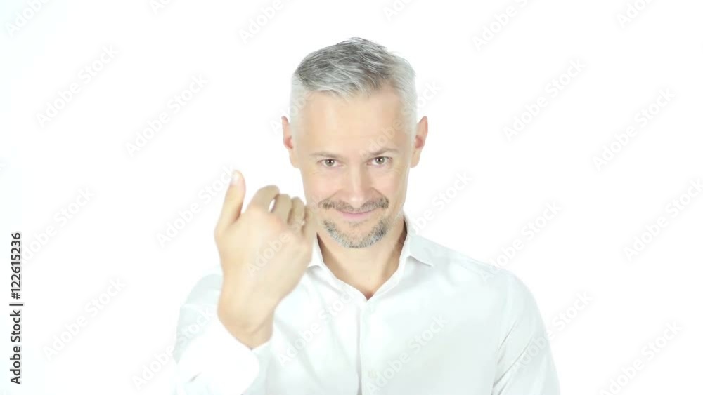 Invitation Gesture by man , Inviting , Portrait Invitation Gesture by man , Inviting , Portrait