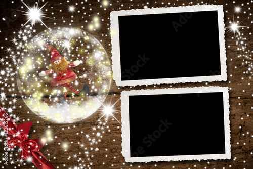 Christmas photo frames for two photos