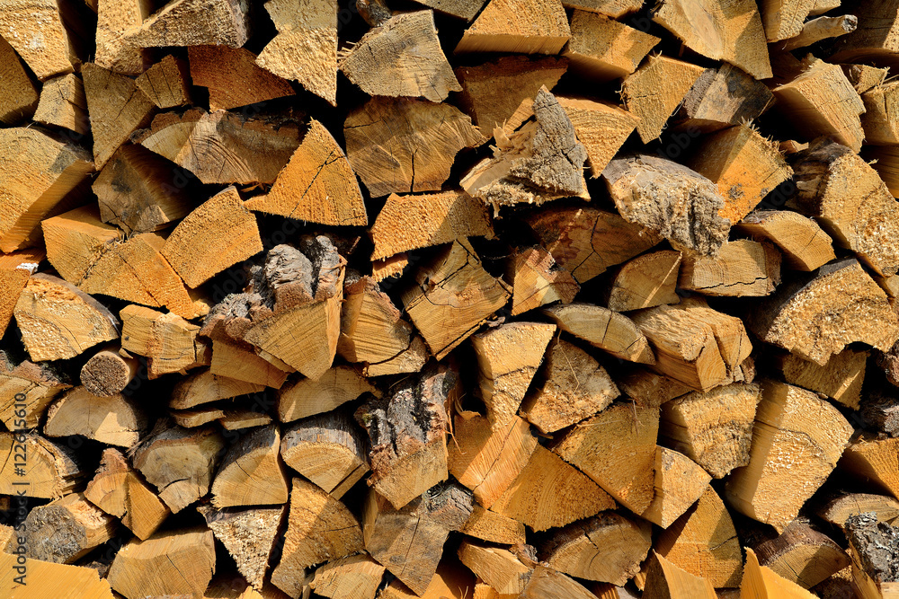 Pile of chopped fire wood Pile of chopped fire wood