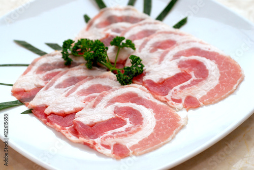 Pork sliced japanese bbq