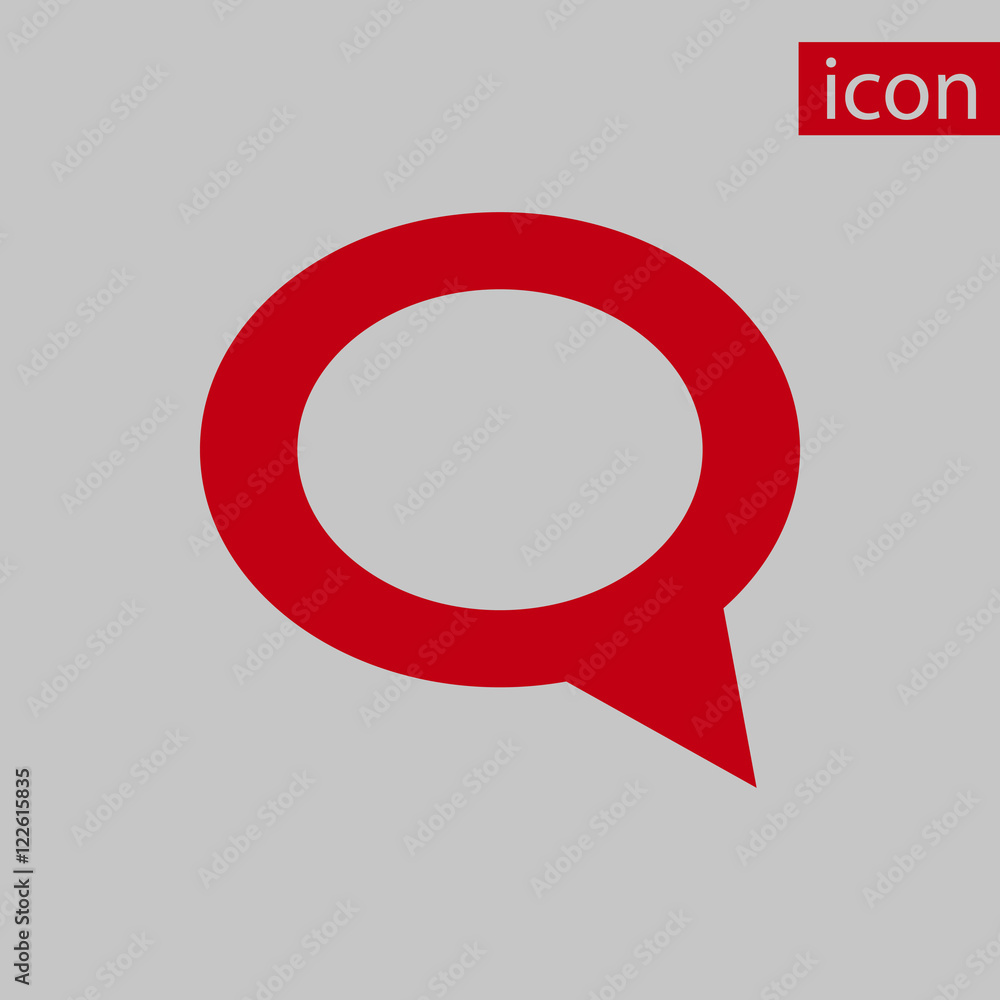 comment icon stock vector illustration flat design