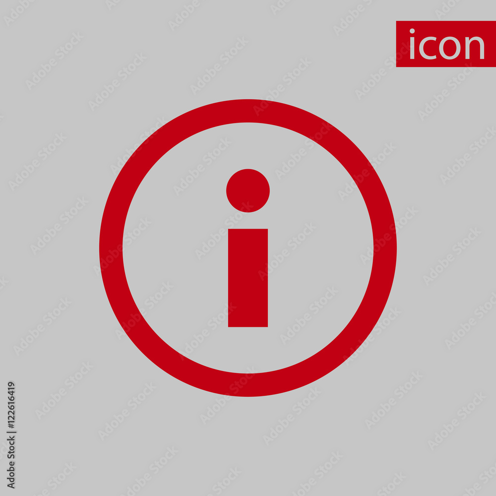 info icon stock vector illustration flat design