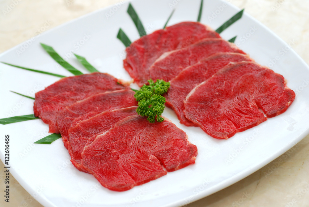 Beef sliced japanese bbq