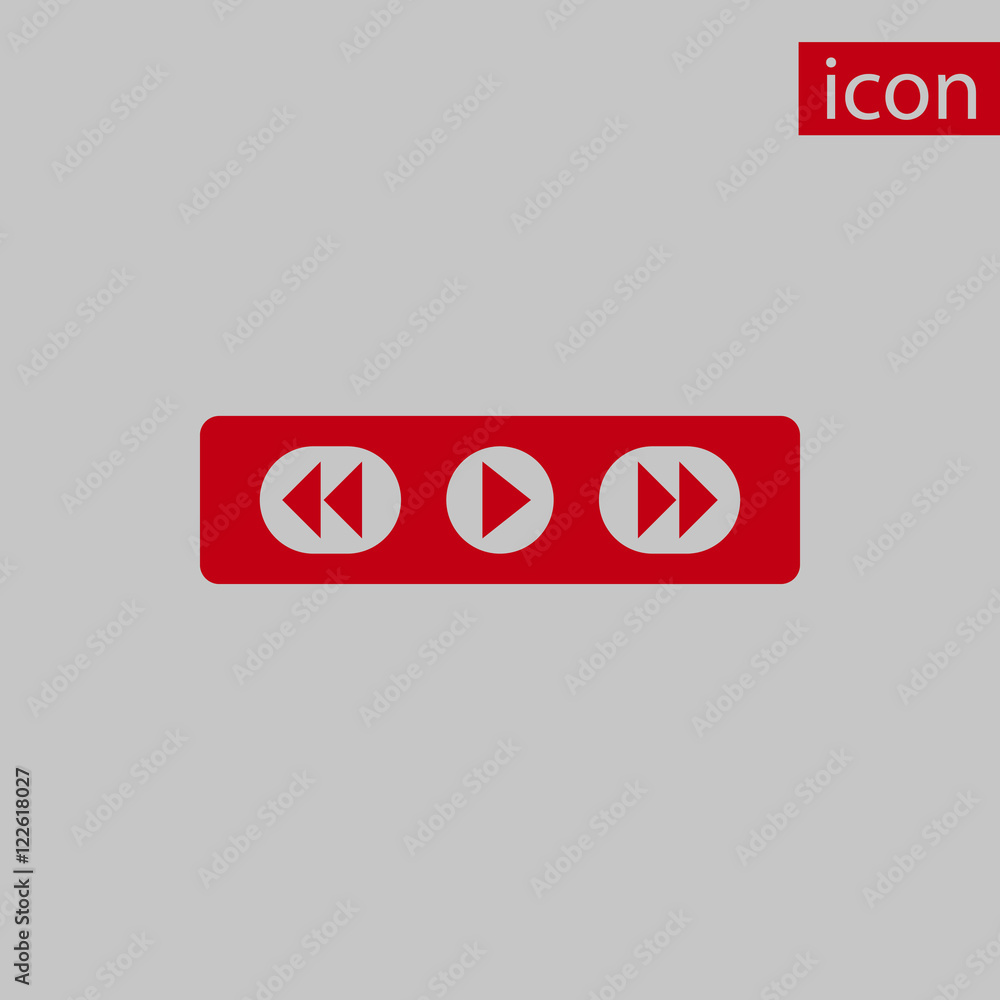 play icon stock vector illustration flat design play icon stock vector illustration flat design