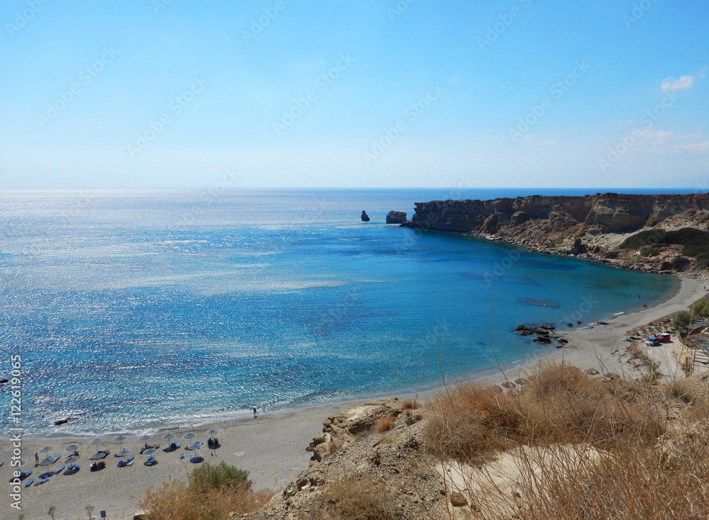 The bay of Triopetra, Crete, Greece