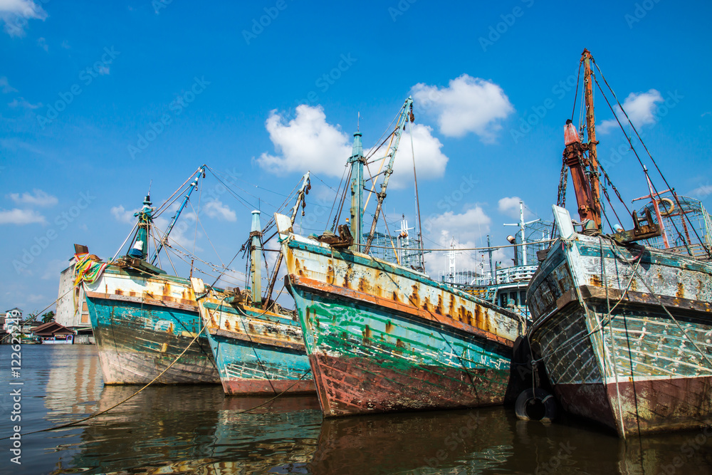 Fototapeta premium Old fishing boats