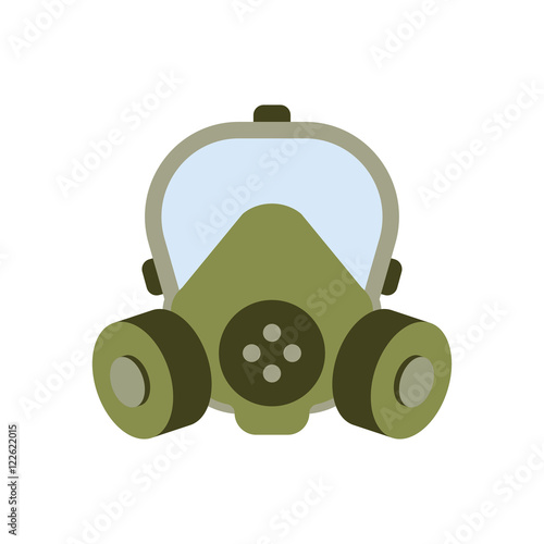 gas mask isolated vector
