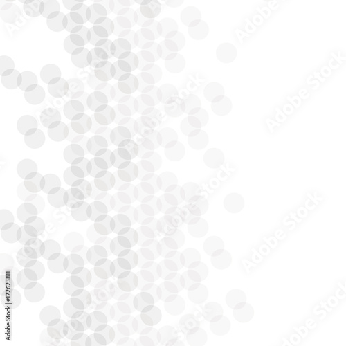 Vector geometric pattern. Modern texture in monochrome. Grey dotted design. Stylish tiles of circles. Abstract background on the book cover, brochure, flyer or website. © Rena Design