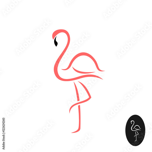 Flamingo elegant logo.