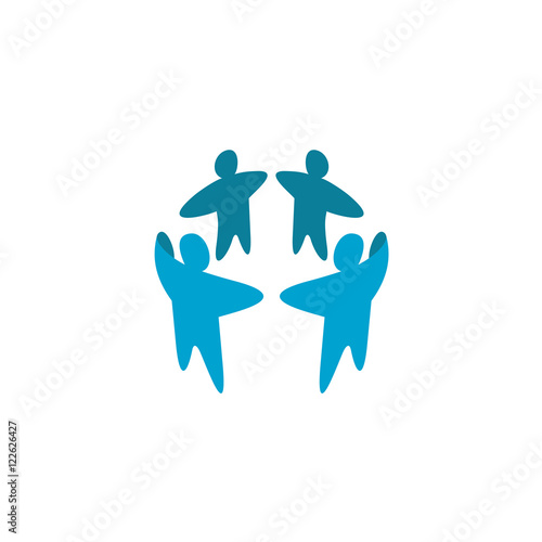 Teamwork logo template