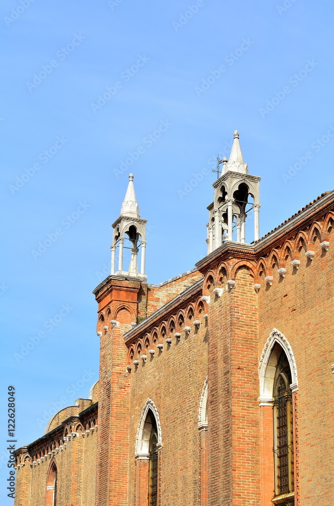 The gothic church in Venice.