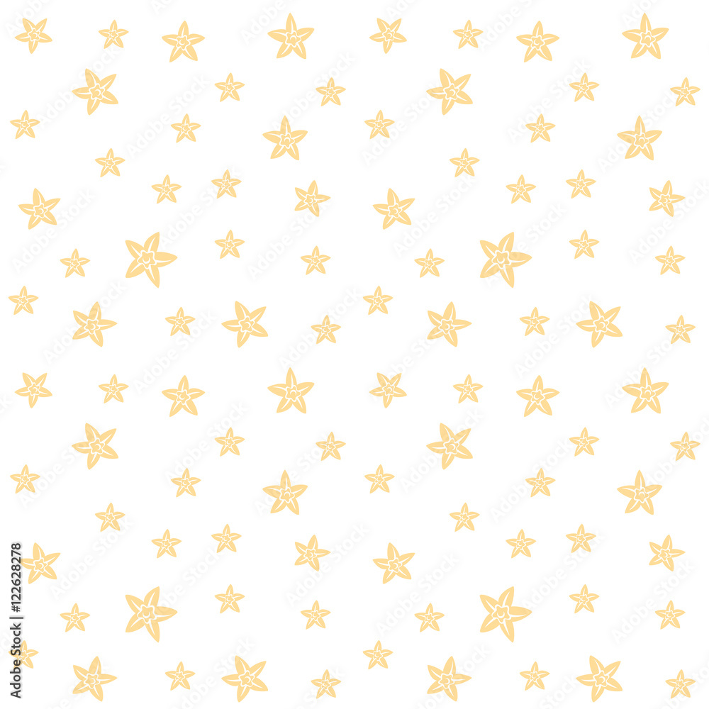 Vanilla flowers seamless pattern Vanilla flowers seamless pattern