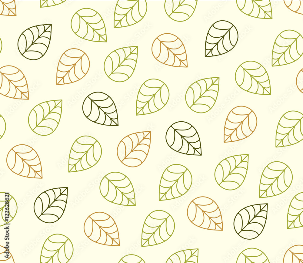 Seamless pattern. Texture with autumn leaves in orange, brown, yellow color. Seamless pattern. Texture with autumn leaves in orange, brown, yellow color.
